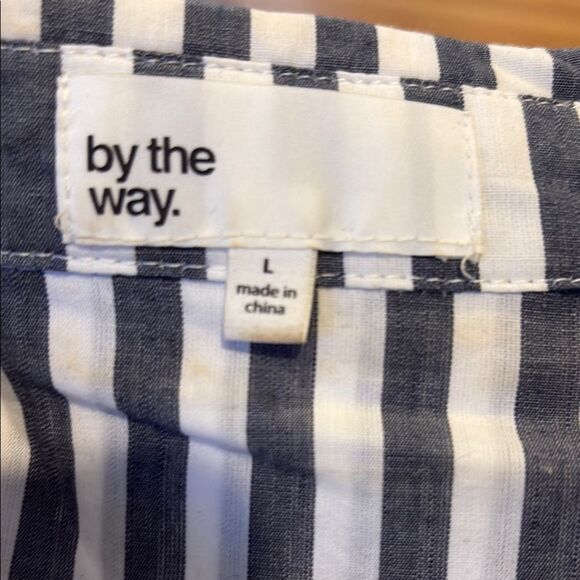 by the way. Gray  and White Striped Shirt - Picture 2 of 9